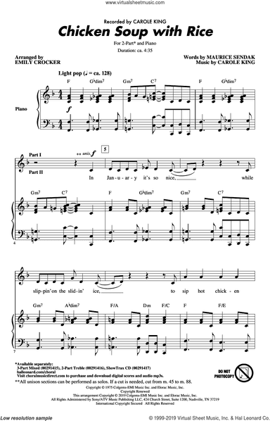 Chicken Soup With Rice (arr. Emily Crocker)