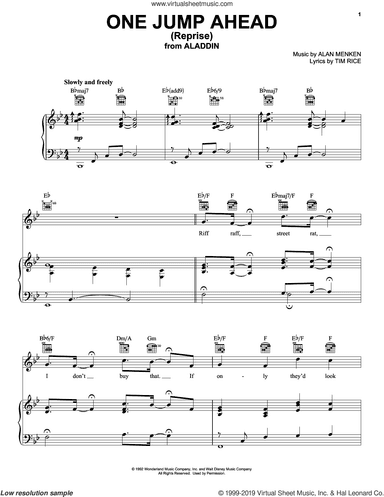 One Jump Ahead (Reprise) (from Aladdin)