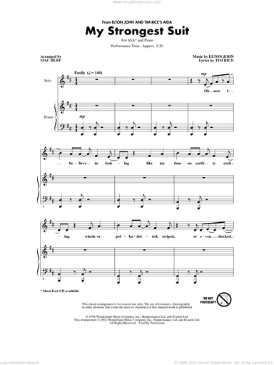 My Strongest Suit (from Aida) (arr. Mac Huff)