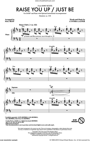 Raise You Up/Just Be (from Kinky Boots) (arr. Mac Huff)