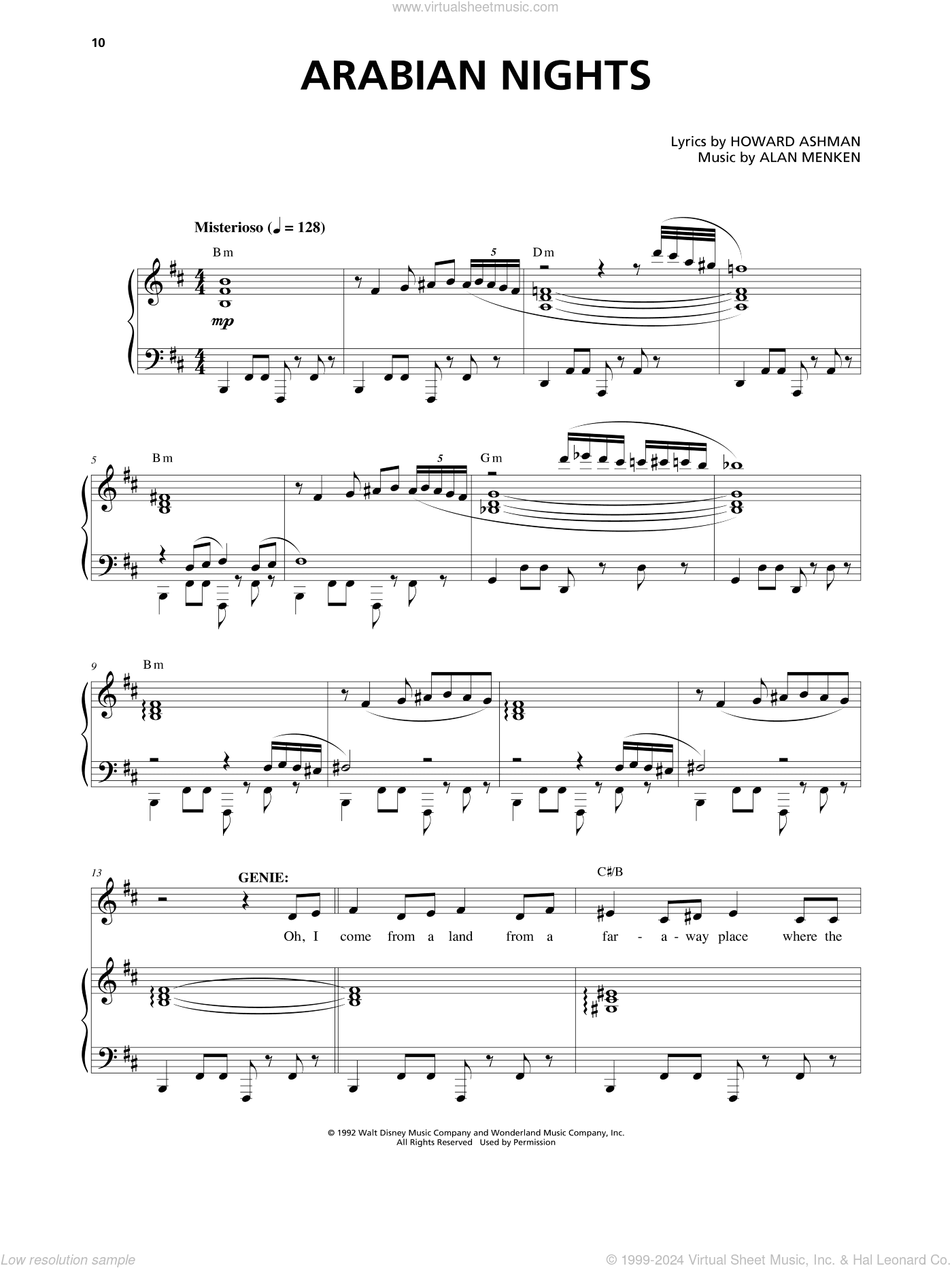 Arabian Nights (from Aladdin: The Broadway Musical)