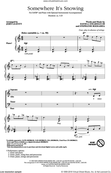 Somewhere It's Snowing (arr. John Leavitt)