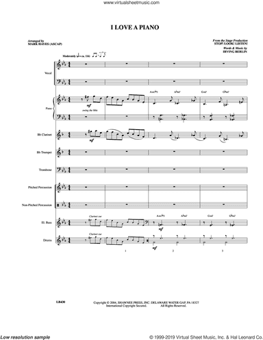 I Love a Piano (arr. Mark Hayes) (COMPLETE)