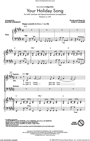 Your Holiday Song (arr. Roger Emerson)