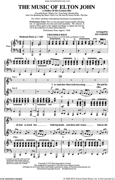 The Music of Elton John (A Medley Of His Greatest Hits) (arr. Ed Lojeski)
