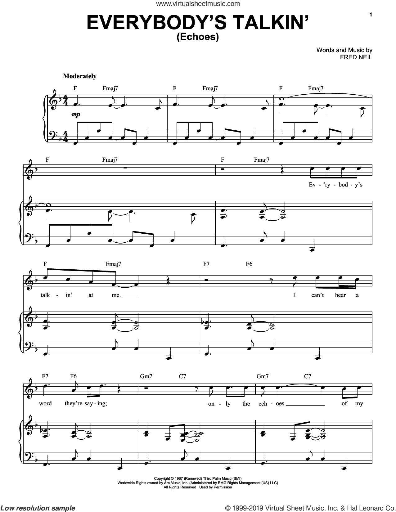Everybody's Talkin' (Echoes)
