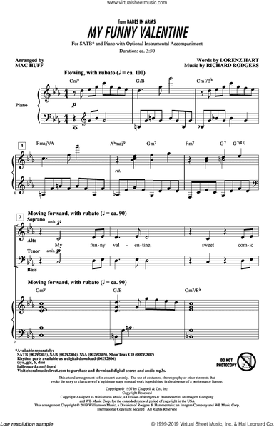 My Funny Valentine (arr. Mac Huff)