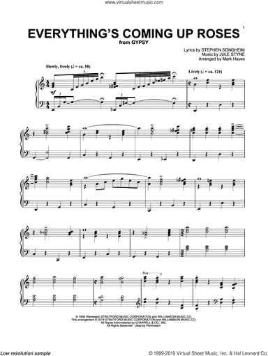 Everything's Coming Up Roses (from Gypsy) (arr. Mark Hayes)