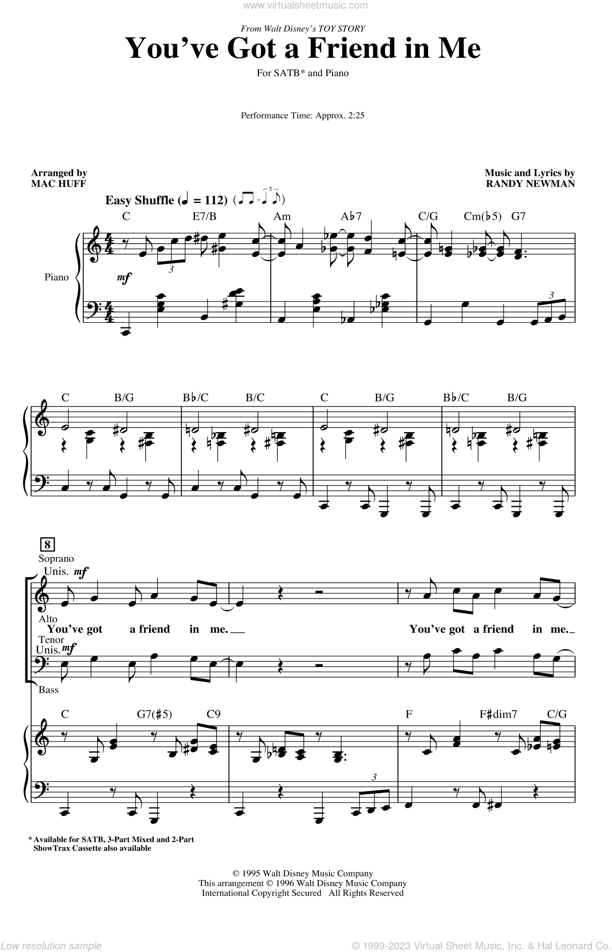 You've Got A Friend In Me (from Toy Story) (arr. Mac Huff)