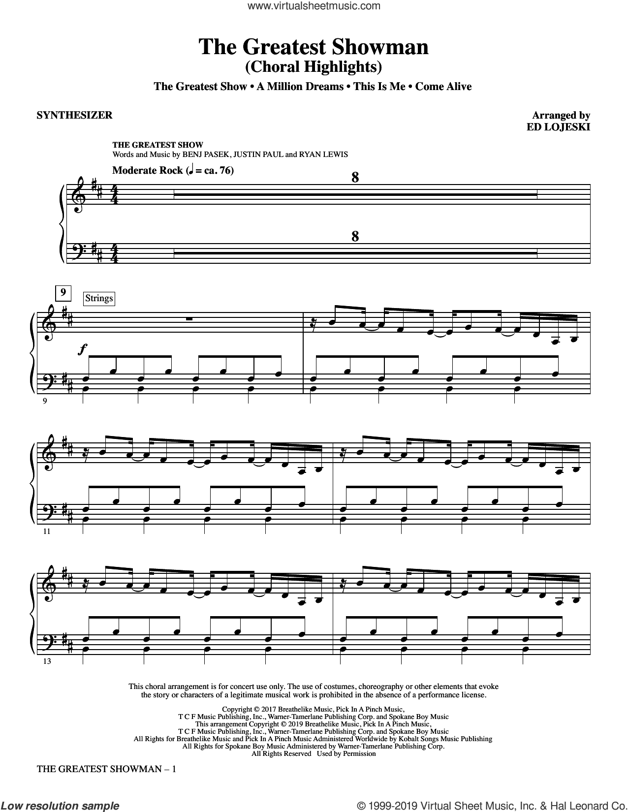 The Greatest Showman (Choral Highlights) (arr. Ed Lojeski)