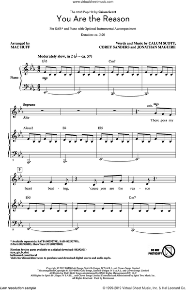 You Are The Reason (arr. Mac Huff)
