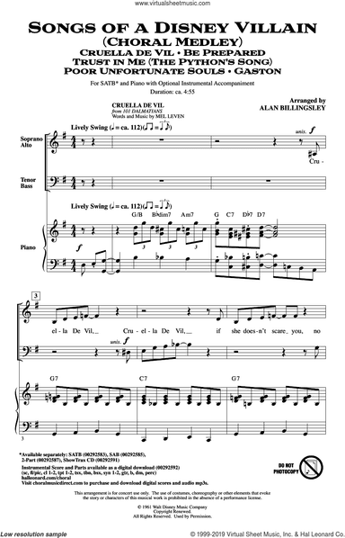 Songs Of A Disney Villain (Choral Medley)