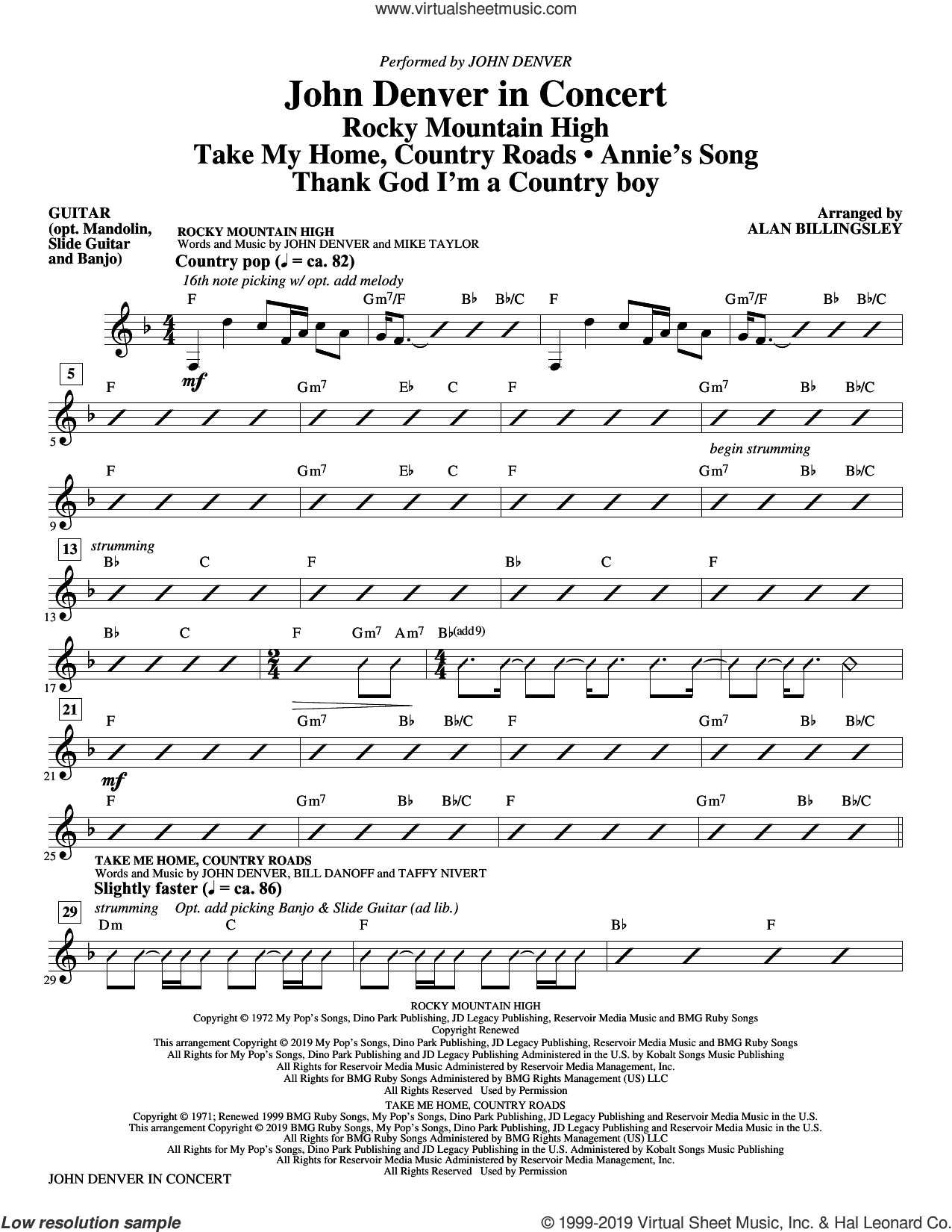 John Denver in Concert (arr. Alan Billingsley)