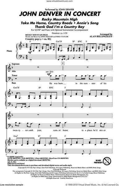 John Denver In Concert (arr. Alan Billingsley)