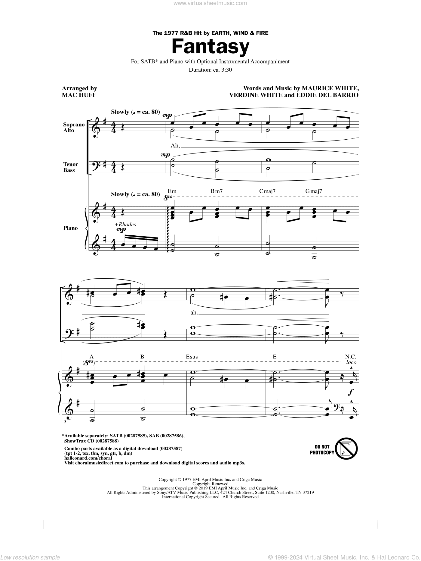 Fantasy (arr. Mac Huff)
