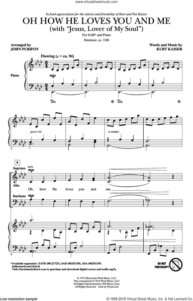 Oh How He Loves You And Me (with "Jesus, Lover Of My Soul")