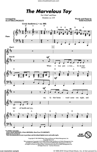The Marvelous Toy (arr. Alan Billingsley)