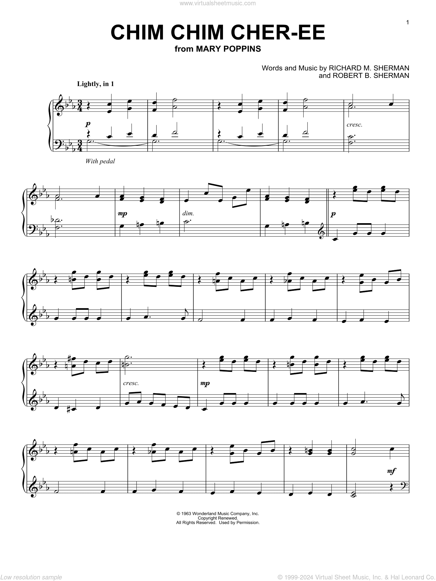 Chim Chim Cher-ee (from Mary Poppins)