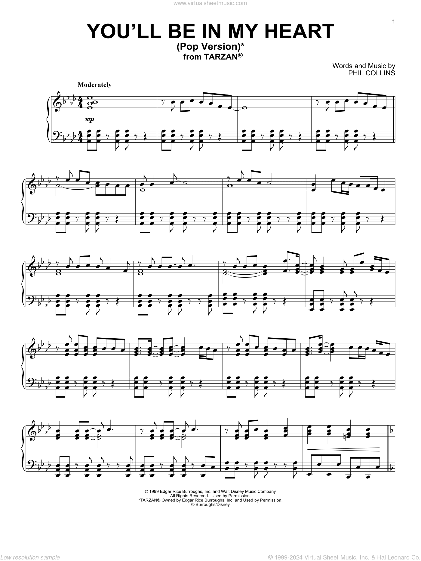 You'll Be In My Heart (Pop Version) (from Tarzan)