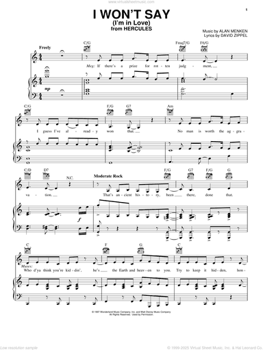 I Won't Say (I'm In Love) (from Disney's Hercules)