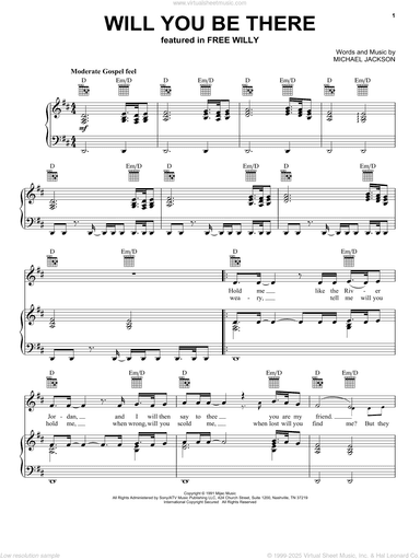 Will You Be There (Theme from Free Willy)