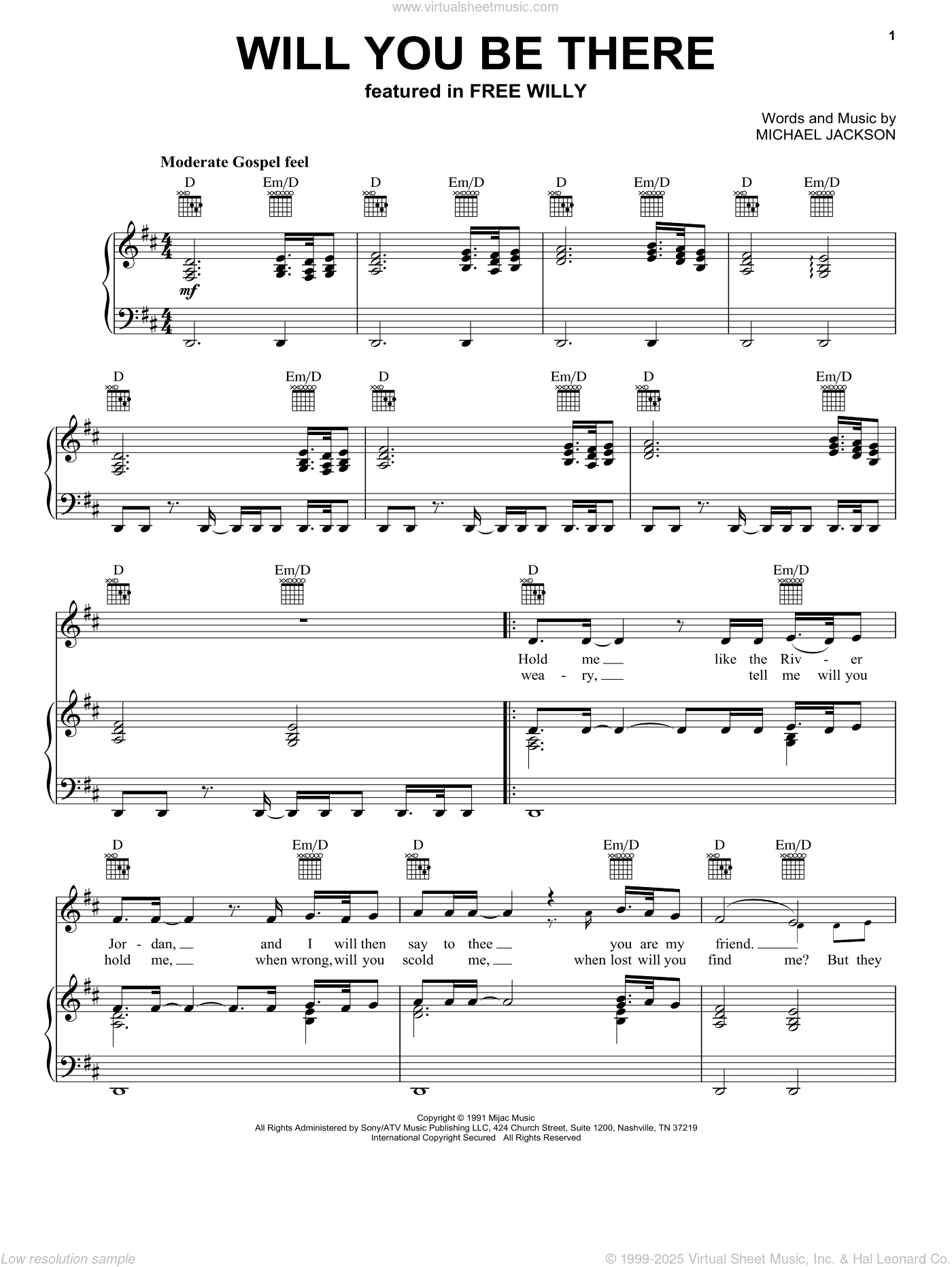 Will You Be There (Theme from Free Willy)