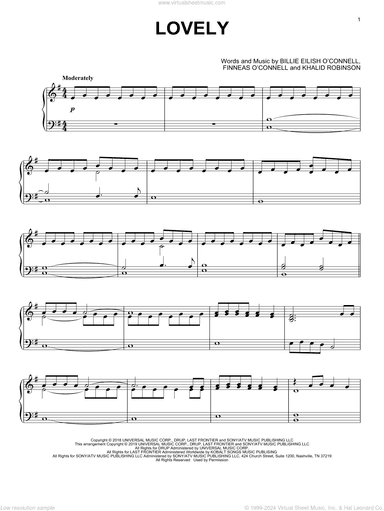 lovely (from 13 Reasons Why), (intermediate)