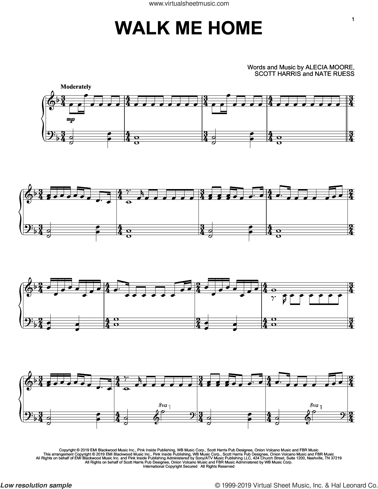 Walk Me Home, (intermediate)