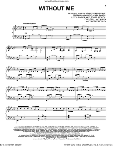 Without Me, (intermediate)