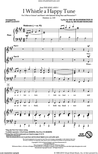 I Whistle A Happy Tune (from The King And I) (arr. John Leavitt)