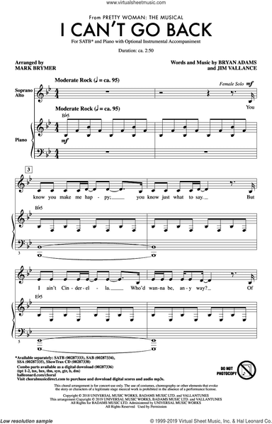 I Can't Go Back (from Pretty Woman: The Musical) (arr. Mark Brymer)