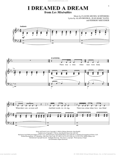 I Dreamed A Dream (from Les Miserables)