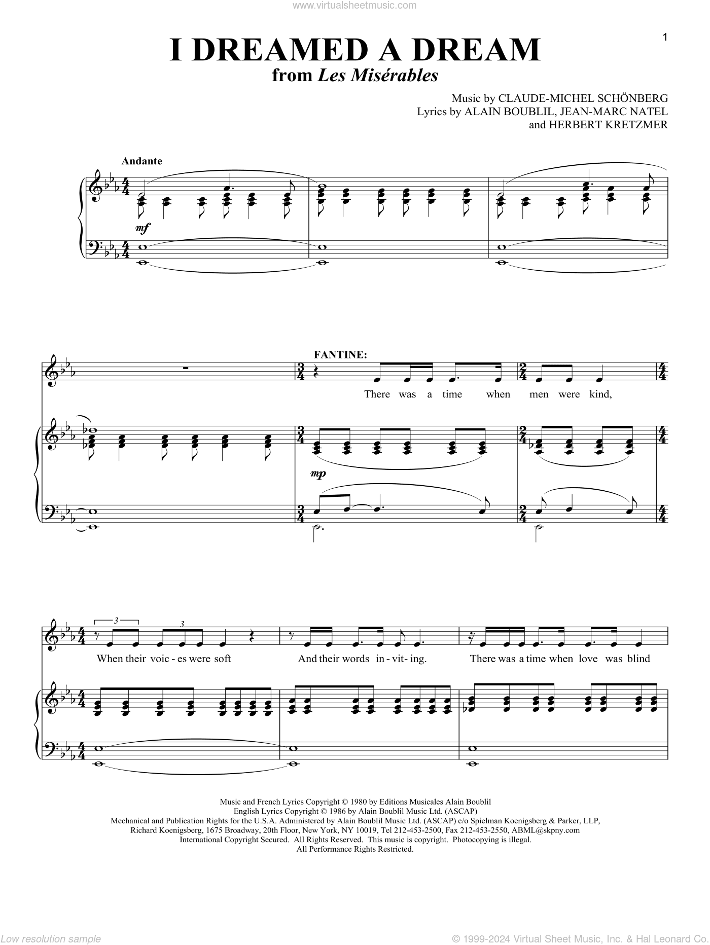 I Dreamed A Dream (from Les Miserables)