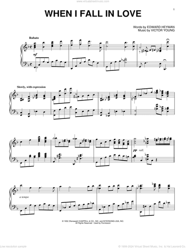 When I Fall In Love [Jazz version] (arr. Brent Edstrom)