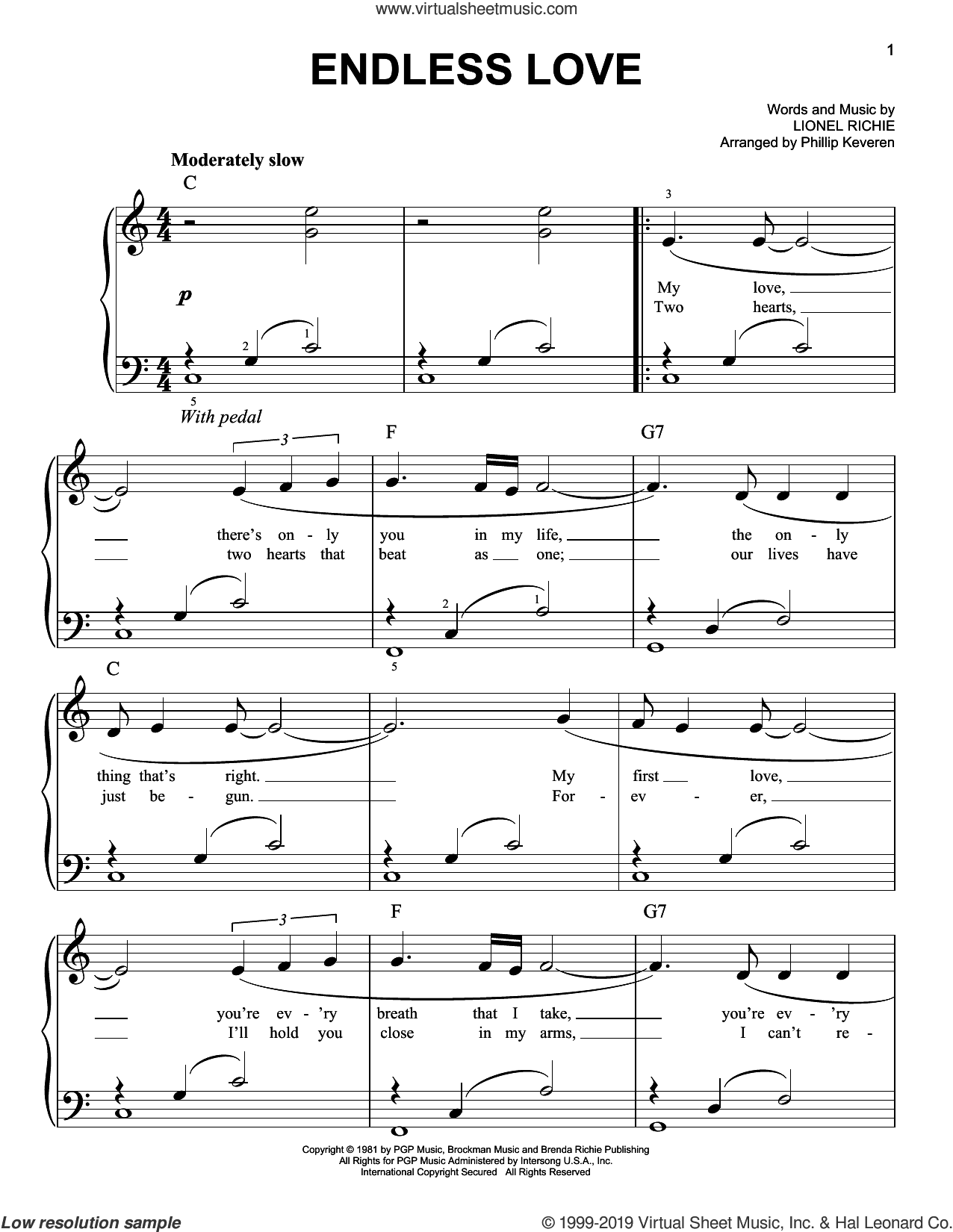 Endless Love (arr. Phillip Keveren)