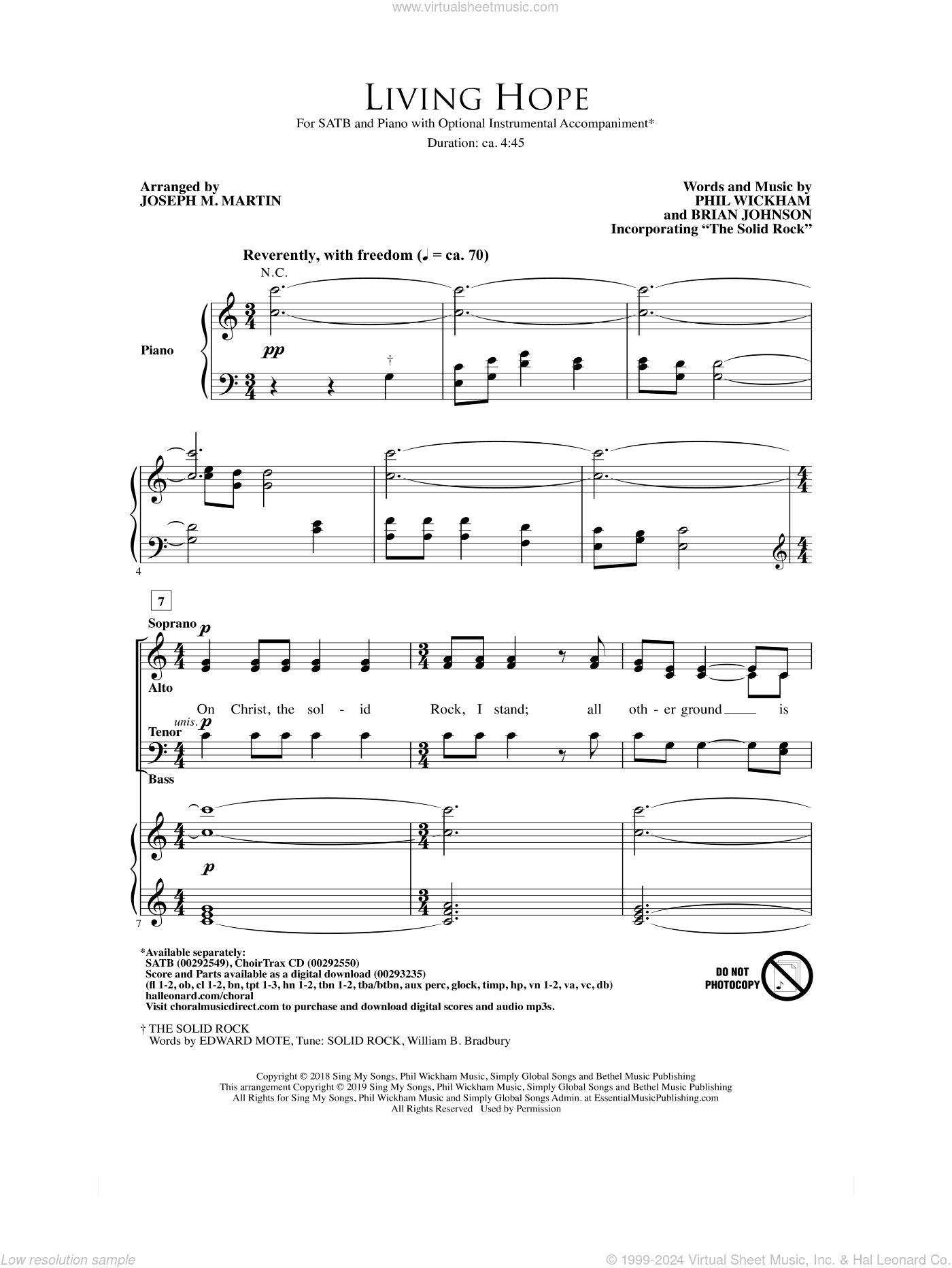 Living Hope (arr. Joseph M. Martin)