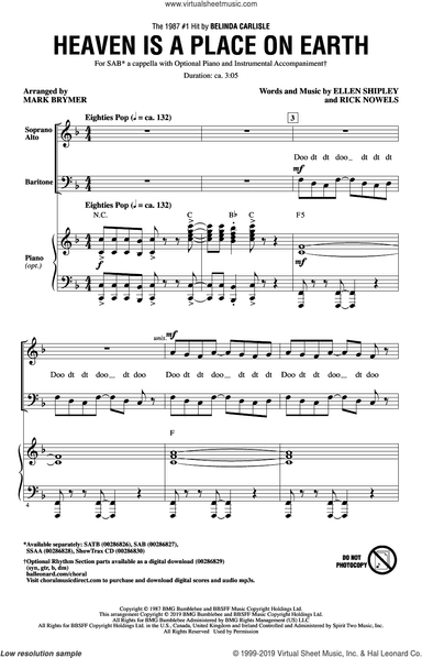 Heaven Is A Place On Earth (arr. Mark Brymer)