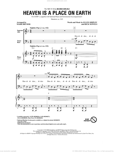 Heaven Is A Place On Earth (arr. Mark Brymer)