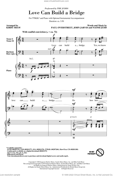 Love Can Build A Bridge (arr. Kirby Shaw)