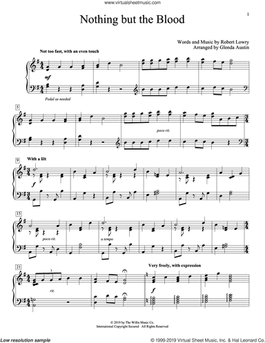 Nothing But The Blood (arr. Glenda Austin)