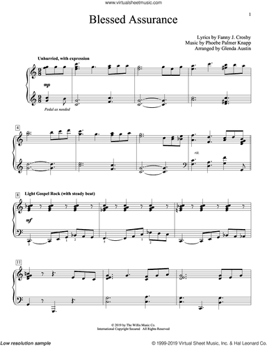 Blessed Assurance (arr. Glenda Austin)