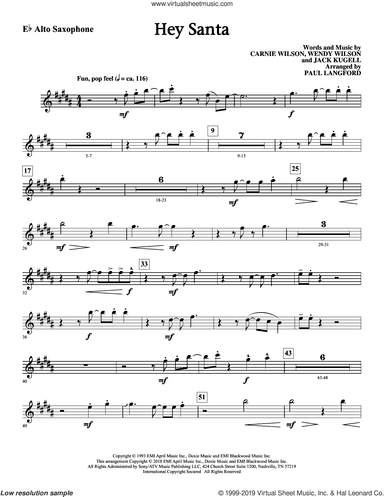 Hey Santa (arr. Paul Langford) (complete set of parts)