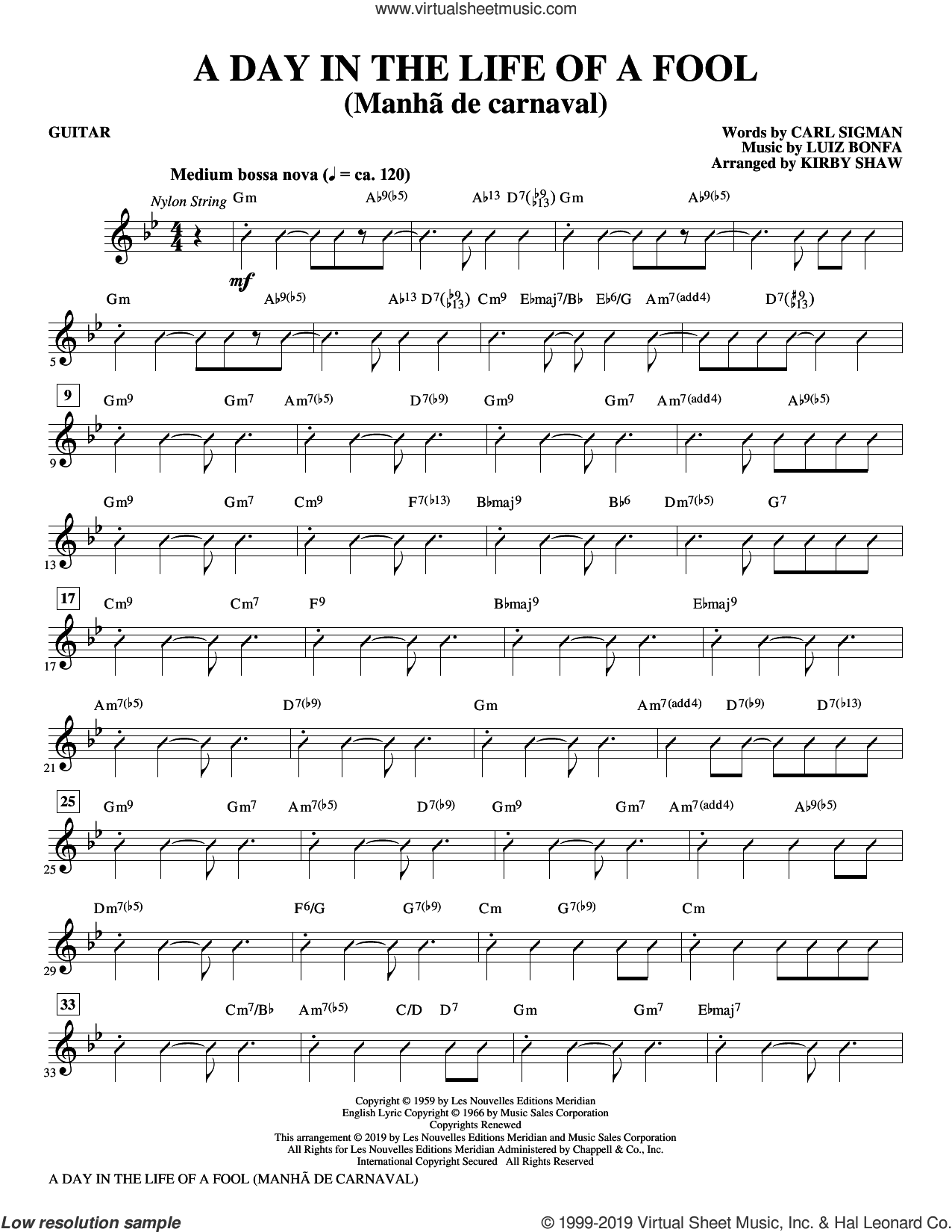 A Day in the Life of a Fool (Manha De Carnaval) (arr. Kirby Shaw)
