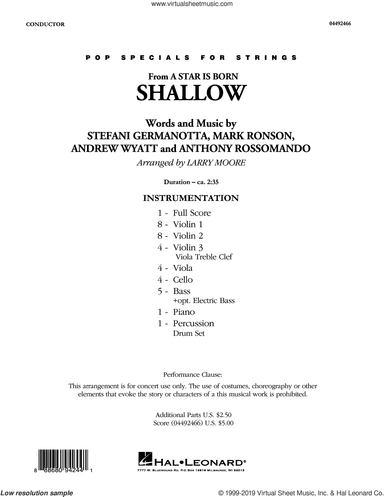 Shallow (from A Star Is Born) (arr. Larry Moore)