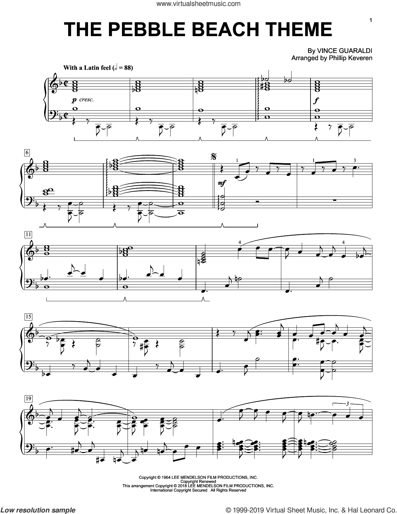 The Pebble Beach Theme (arr. Phillip Keveren)