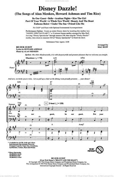 Disney Dazzle! (The Songs of Alan Menken, Howard Ashman and Tim Rice) (Medley)