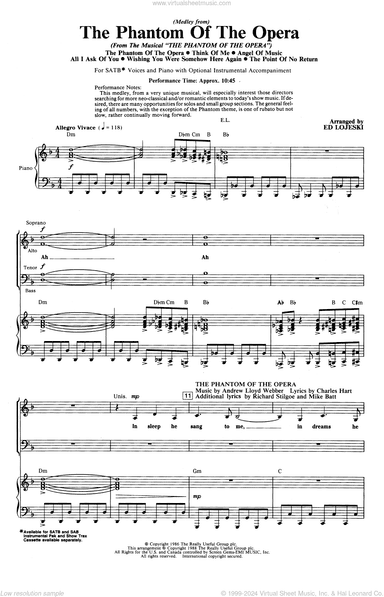 The Phantom Of The Opera (Medley) (arr. Ed Lojeski)