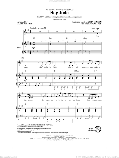 Hey Jude (arr. Mark Brymer)