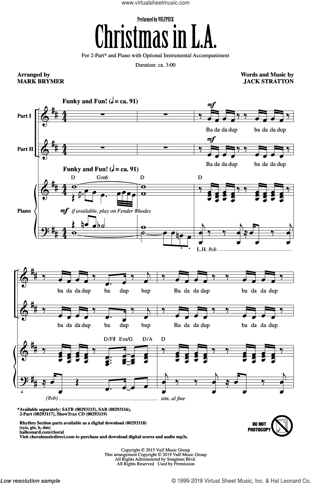 Christmas In L.A. (arr. Mark Brymer)