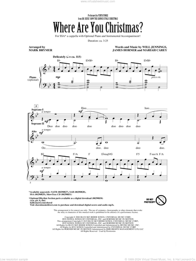 Where Are You Christmas? (from How The Grinch Stole Christmas) (arr. Mark Brymer)